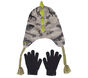 Dino Camo Jacquard Hat and Glove Set, VERDE, large image number 1