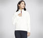 GO LUXE Rib 1/4 Zip, BRANCO SUJO, large image number 3