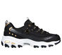 Skechers D'Lites, PRETO / DOURADO, large image number 0