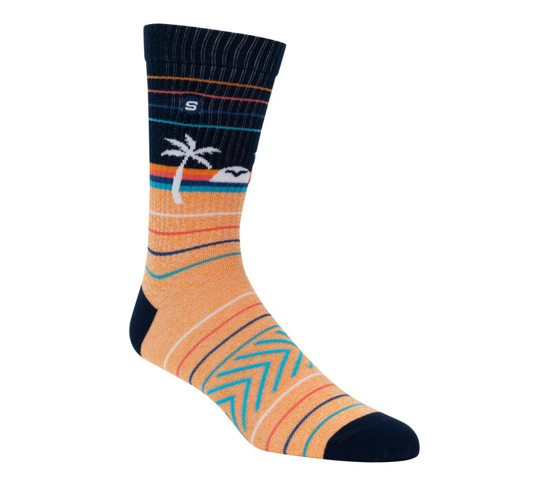 Sunset Crew Socks - 1 Pair, MULTICOR, largeimage number 0