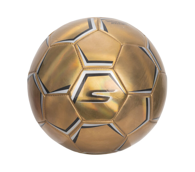 Hex Shadow Size 5 Soccer Ball, DOURADO, largeimage number 0