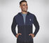 SKECH-KNITS ULTRA GO Lite Full Zip Hoodie, NAVY, swatch