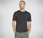 Skechers Apparel On the Road Tee, BLACK / CHARCOAL, large image number 2