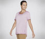 Diamond Wash Hatha Scoop Neck Tunic Tee, PURPLE / HOT PINK, large image number 2