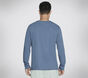 SKECH-BREEZE Slub L/S Henley, AZUL / CINZENTO, large image number 1