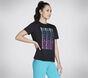 Vibrant Glow Short Sleeve Tee, PRETO, large image number 2