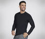 GO DRI All Day Long Sleeve Tee, PRETO, large image number 2