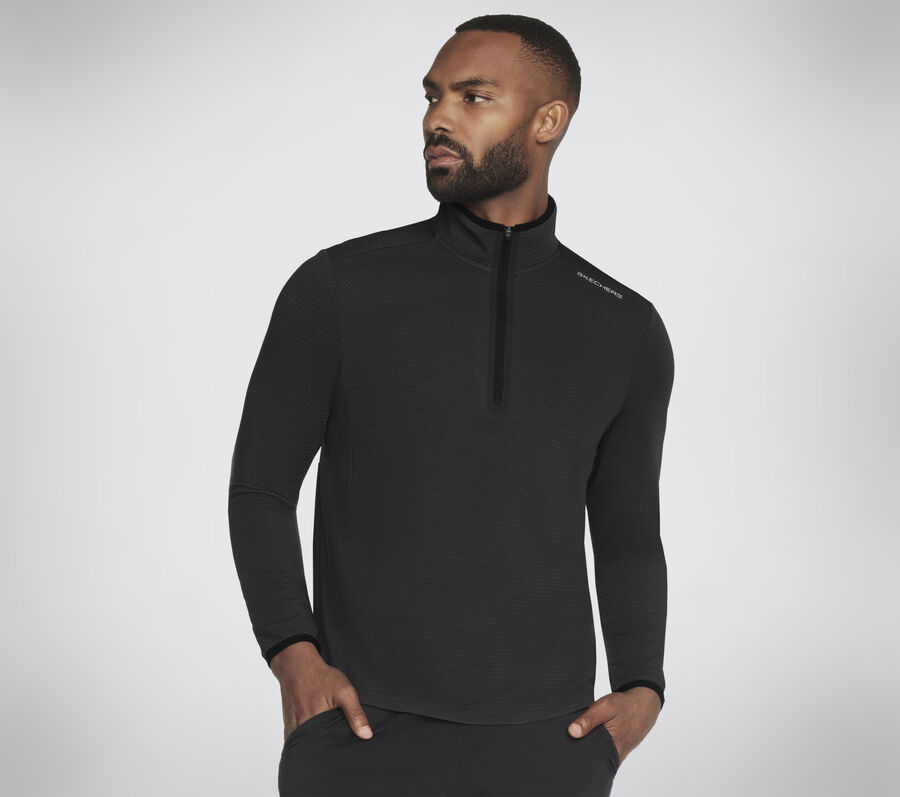 Skech-Knits Burst 1/4 Zip, PRETO, largeimage number 0