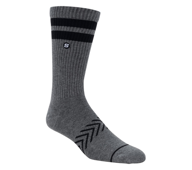 Varsity Crew Socks - 1 Pair, GRAY, largeimage number 0