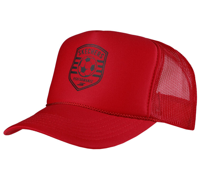 Performance Trucker Hat, RED / RED, largeimage number 0