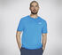 Skechers Pickleball Tee, AZUL / VERDE, swatch