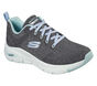 Skechers Arch Fit - Comfy Wave, CARVÃO / TURQUESA, large image number 5