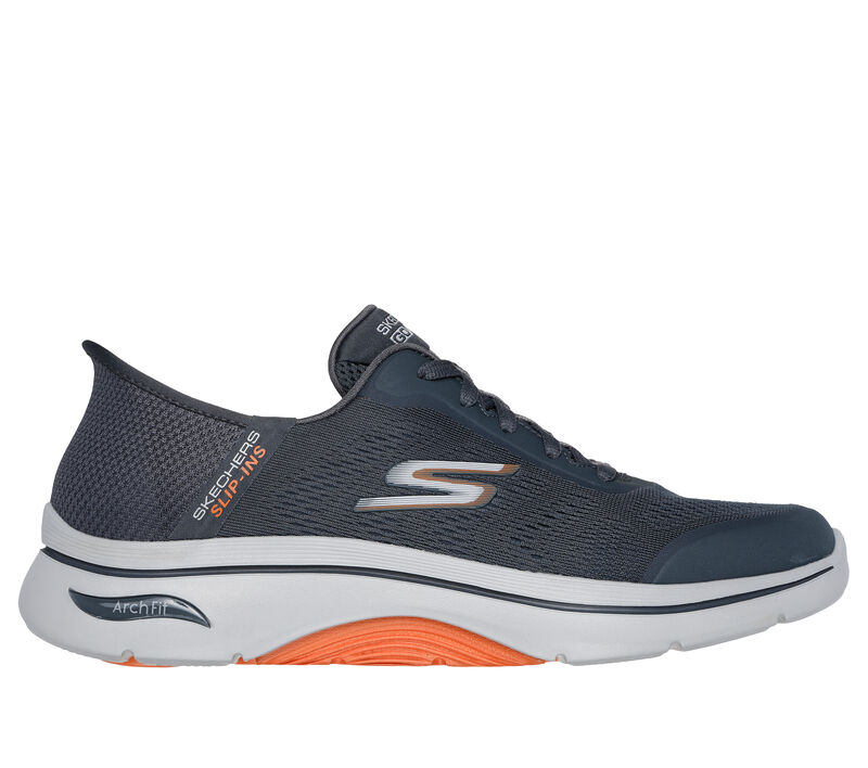 Skechers Slip-ins: GO WALK AF 2.0 - Simplicity 2, CARVÃO / LARANJA, largeimage number 0