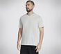 GO DRI Pima Signature V-Neck, BRANCO / TAUPE, large image number 2