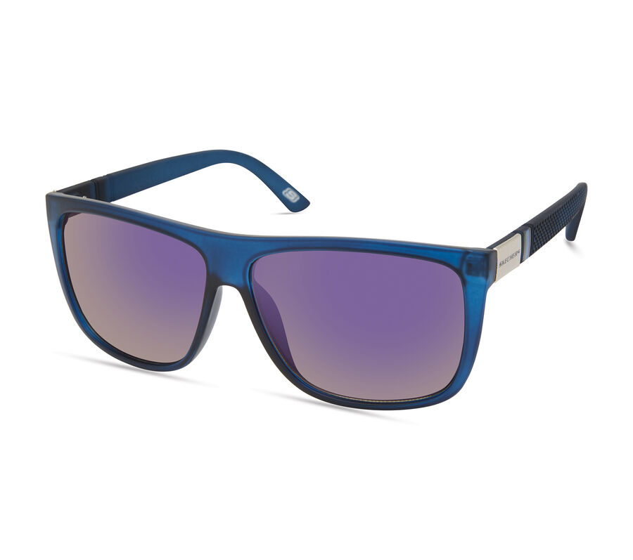 Matte Wayfarer Sunglasses, BLUE, largeimage number 0