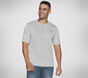 GOKNIT Pique Short Sleeve Henley, CINZENTO CLARO, large image number 0