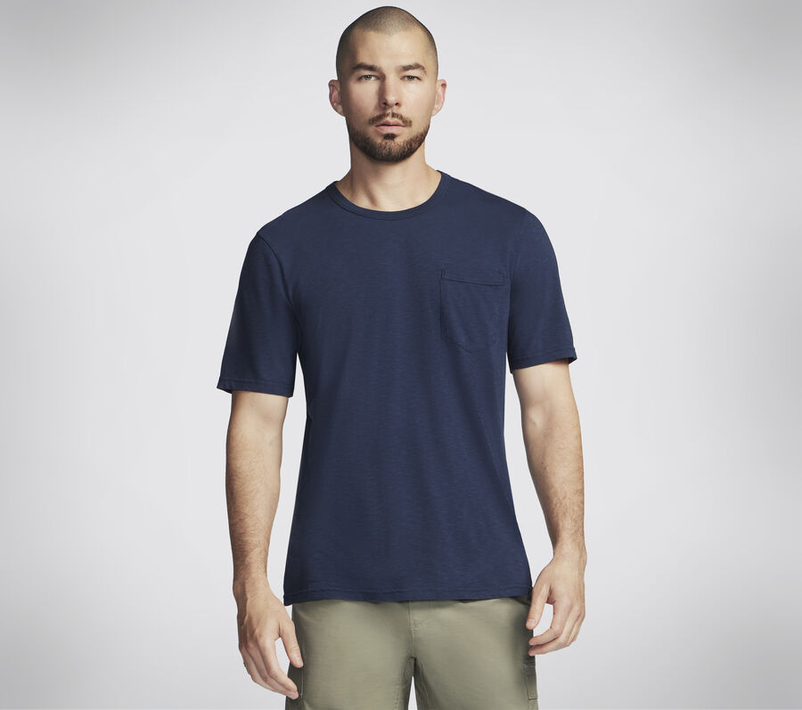 SKECH-BREEZE Slub Pocket Tee, NAVY, largeimage number 0