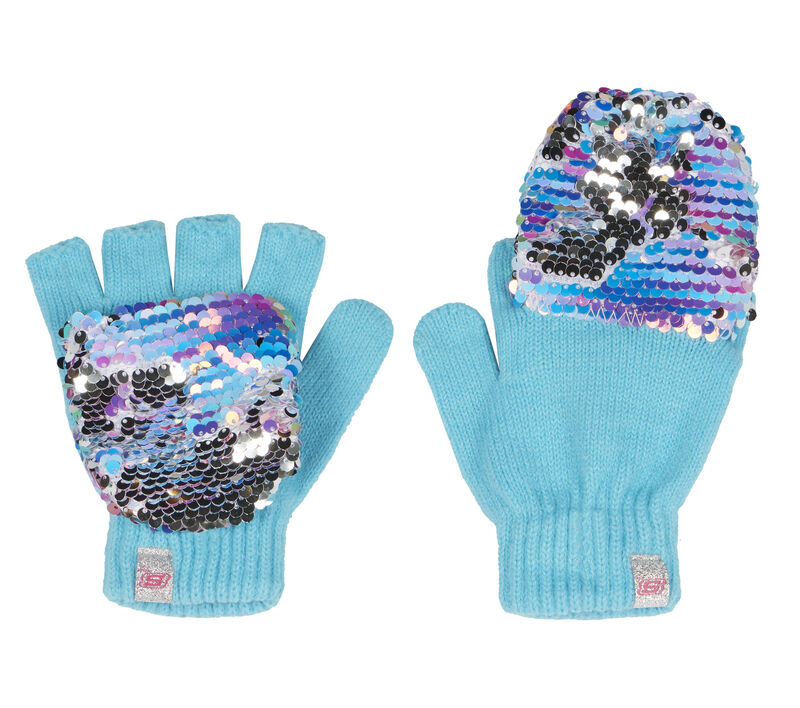 Convertible Mermaid Sequin Gloves - 1 Pack, MULTICOR, largeimage number 0