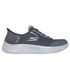 Skechers Slip-ins: GO WALK Flex - Clear Creek, CARVÃO / LAVANDA, swatch