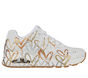 Skechers x JGoldcrown: Uno - Metallic Love, BRANCO / DOURADO, large image number 0