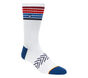 1 Pack Americana Stripe Crew Socks, BRANCO, large image number 0