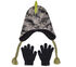 Dino Camo Jacquard Hat and Glove Set, VERDE, swatch