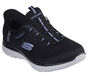 Skechers Slip-ins Waterproof: Summits - Best Choice, PRETO / AZUL CLARO, large image number 4