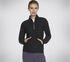 GO LUXE Rib 1/4 Zip, PRETO, swatch