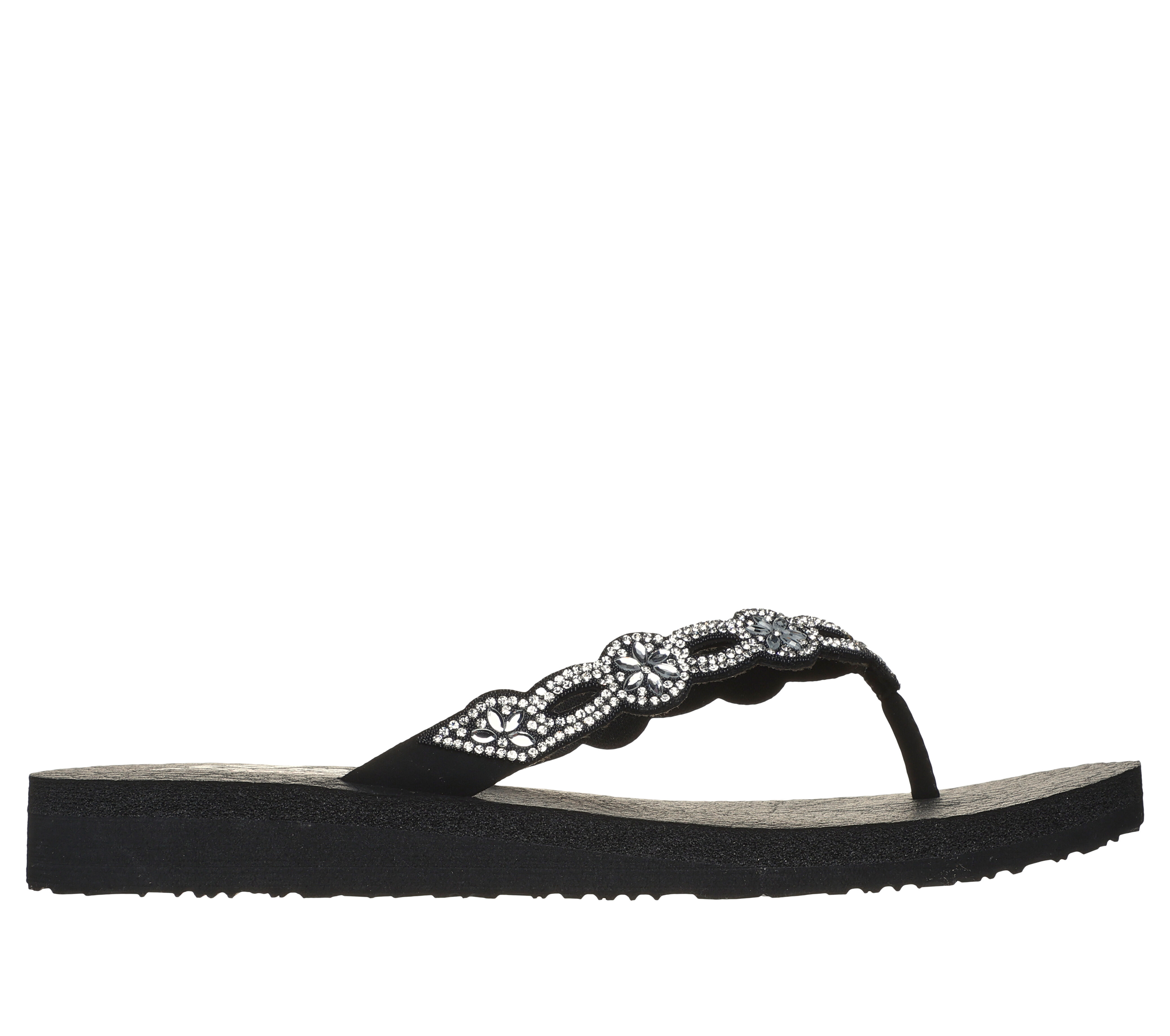 Skechers cali sandals cheap rhinestones