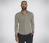 GO DRI Off Duty Button Down Shirt, CHARCOAL, swatch