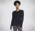 GO DRI SWIFT Long Sleeve Crew, BLACK, swatch