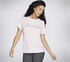 Skechers Metallic Logo Tee, PINK / SILVER, swatch