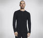 GO KNIT Waffle Henley, BLACK, large image number 0