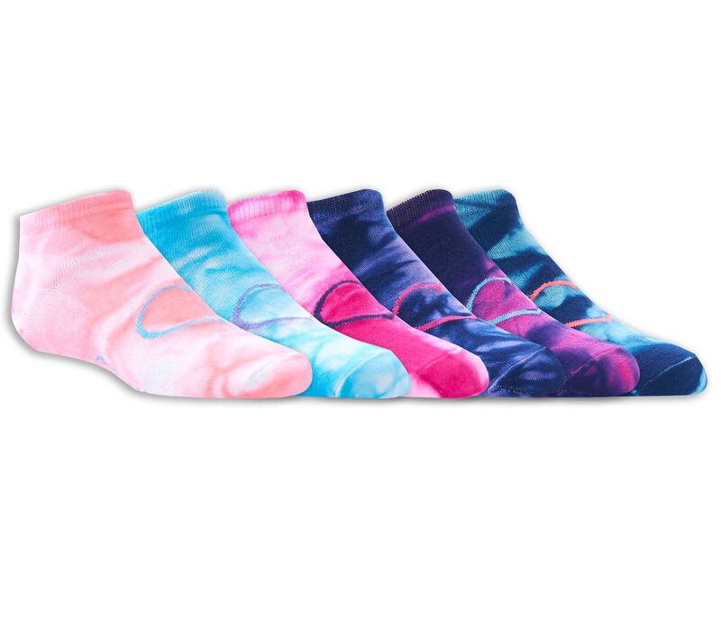 6 Pack Low Cut Tie-Dye Socks, MULTICOR, largeimage number 0