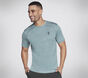 Skechers Apparel On the Road Tee, NAVY / VERDE, large image number 0