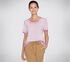 Diamond Wash Hatha Scoop Neck Tunic Tee, ROXO / ROSA CHOQUE, swatch