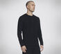 GO KNIT Waffle Henley, PRETO, large image number 2