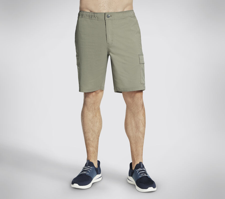 Downtown Cargo 9 Inch Short, OLIVE / GRAY, largeimage number 0