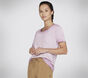 Diamond Wash Hatha Scoop Neck Tunic Tee, ROXO / ROSA CHOQUE, large image number 3