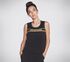 Skechers Apparel Festive Mesh Tank Top, BLACK, swatch