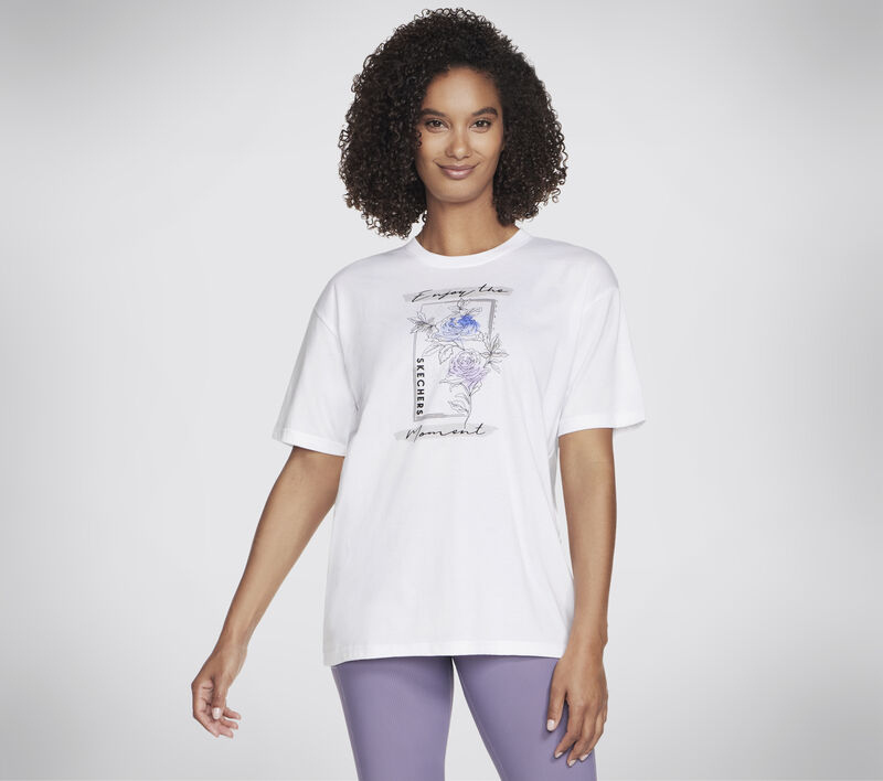 Winter Blooms Everybody Tee, WHITE, largeimage number 0