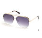 Semi-Rimless Metal Aviator, CLARO DOURADO, large image number 0