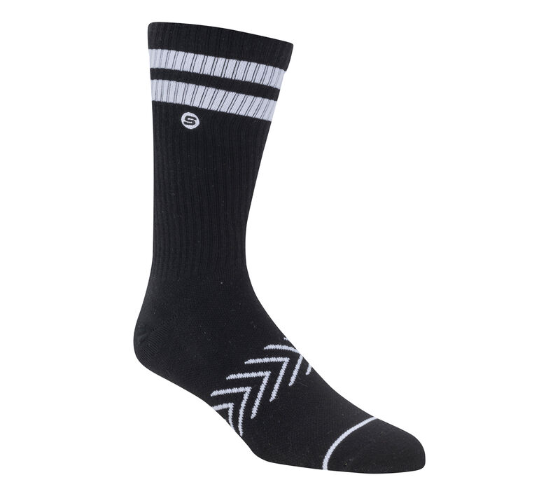 Varsity Crew Socks - 1 Pair, PRETO, largeimage number 0