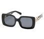 Rectangle Sunglasses, PRETO / DOURADO, large image number 0