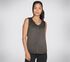 Skechers Diamond Wash Hatha V-neck Tank, PRETO, swatch