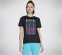 Vibrant Glow Short Sleeve Tee, PRETO, large image number 0