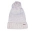 Slub Knit Ivory Pom-Pom Beanie, BRANCO SUJO, swatch