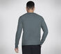 GO KNIT Waffle Henley, GREEN / BLACK, large image number 1