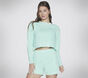 Essential Crop Crewneck, MENTA / MULTICOR, large image number 0