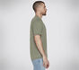 GOKNIT Pique Short Sleeve Henley, CINZENTO CLARO / VERDE, large image number 2